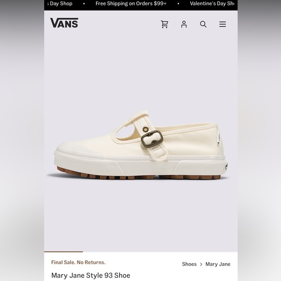 New Vans Mary Jane Style No. 93 Shoe - Picture 8 of 11